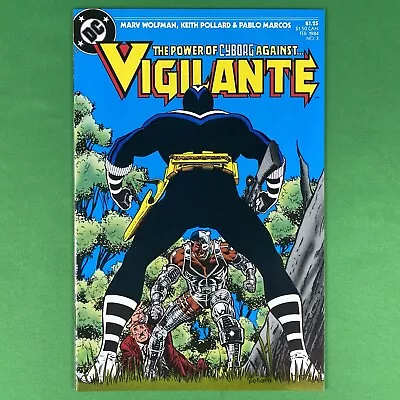 Buy Vigilante #3 NM 1984 DC Comics Cyborg Power Lords Action Figure Print Toy Ad • 1.18£