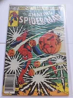 Buy 1983 Amazing Spider-Man #244 Marvel 3rd Hobgob App. VF/NM Signed John Romita JR • 68.85£