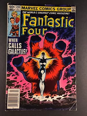 Buy FANTASTIC FOUR #244 (Marvel 1982) 1st Frankie Raye NOVA Newsstand VG+ • 7.94£