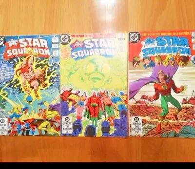 Buy 3 X All Star Squadron #18, #19, #20 VG/F DC Comics 1983 • 7£