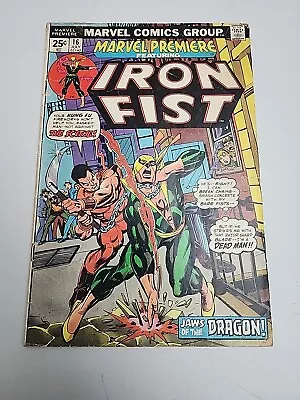 Buy Marvel Premiere #16 1974 2nd App. And Origin Of Iron Fist Marvel Comics July  • 11.85£