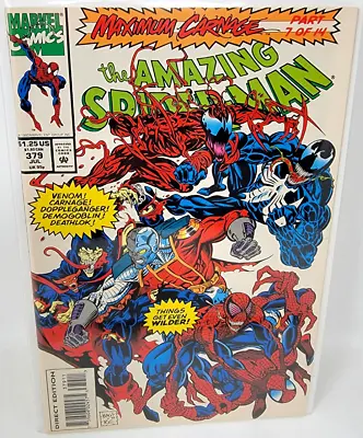 Buy Amazing Spider-man #379 Carnage & Venom Appearances *1993* 9.0 • 9.45£