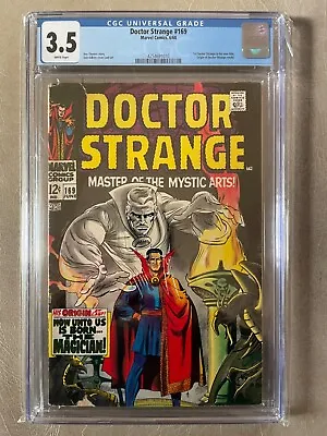 Buy Doctor Strange 169 Cgc 3.5 White Pages First In Own Title And Origin • 197.65£