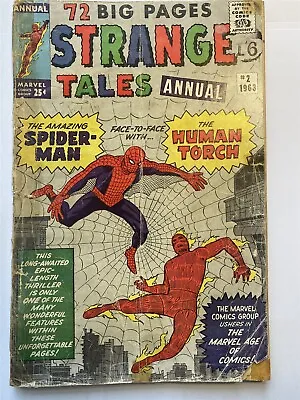 Buy STRANGE TALES ANNUAL #2 Spidey-story Complete Marvel 1963 Poor / Low Grade • 69.95£