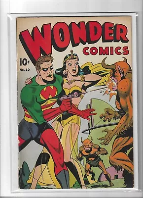 Buy WONDER COMICS # 10 Good/Very Good [1946] ALEX SCHOMBURG COVER/ART • 695£