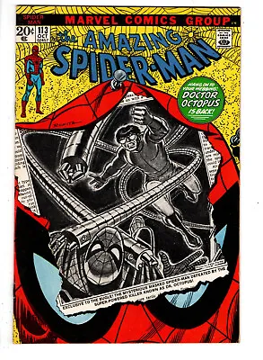 Buy Amazing Spider-man #113 (1972) - Grade 7.5 - 1st Appearance Of Hammerhead! • 102.49£