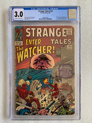 Buy Strange Tales #134 CGC 3.0 1965 - Eternity First Mentioned, Kang, Watcher • 114.64£