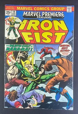 Buy Marvel Premiere (1972) #19 VG+ (4.5) Iron Fist 1st App Colleen Wing Jim Starlin • 31.97£