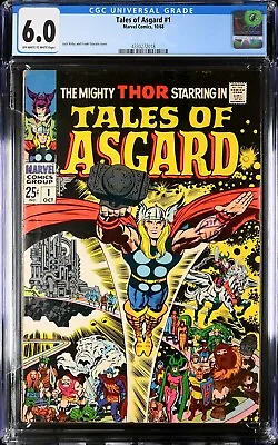 Buy Tales Of Asgard #1 1968 CGC 6.0 OW/W | Ten 5-page Tales: Thor Loki | 4330272018 • 89£
