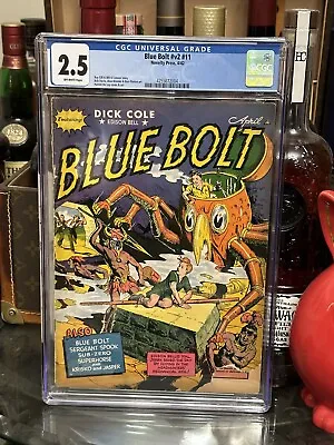 Buy Blue Bolt V2#11  CGC 2.5    Golden Age/ Sci Fi / Classic Cover  • 513.89£