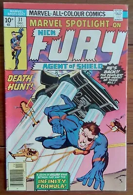 Buy Marvel Spotlight 31, Nick Fury, Starlin/chaykin, Marvel Comics, Dec 1976, Vf- • 4.99£