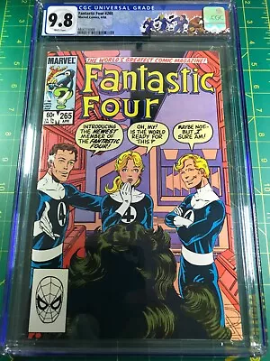Buy Fantastic Four #265 Cgc 9.8 White Pages She-hulk App Custom Label • 96.30£