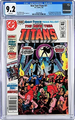 Buy New Teen Titans #21 CGC 9.2 (Jul 1982, DC) George Perez, 1st Full Brother Blood • 44.24£