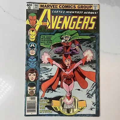 Buy Marvel Comics Avengers #186 Newsstand Chthon 1st Magda Origin Scarlet Witch 1979 • 12.04£