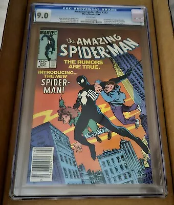 Buy AMAZING SPIDER-MAN #252 CGC 9.0 (1984) 1st Black Suite Appearance Venom Costume • 160.63£