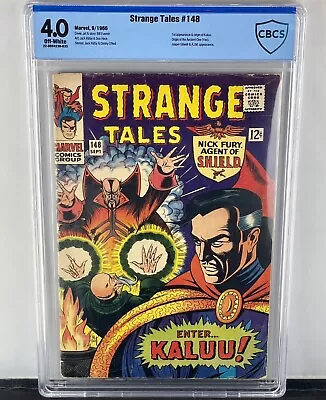Buy Strange Tales 148 CBCS 4.0! 1st Full Kaluu Origin Ancient One! Not CGC! 1966! • 78.98£