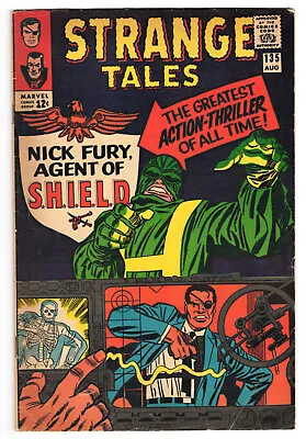 Buy Strange Tales #135 Very Good Plus 4.5 First Nick Fury SHIELD Jack Kirby Art 1965 • 134.34£