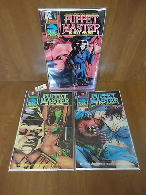 Buy #1 #2 & #3 PUPPET MASTER Eternity Comics Malibu / Full Moon 1990 & 1991 • 17.95£