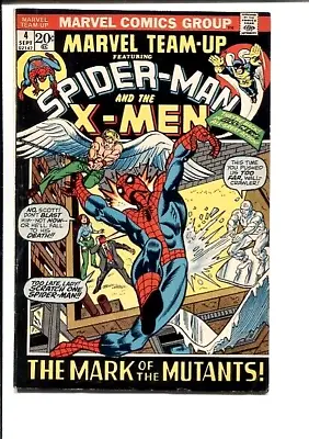 Buy Marvel Team-up 4 Fn-vf X-men Spider-man 1972 • 31.66£