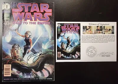 Buy Star Wars Heir To The Empire (1995) #4 Newsstand SIGNED Timothy Zahn Notarized • 33.90£