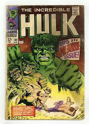 Buy Incredible Hulk #102 FR 1.0 1968 • 118.12£