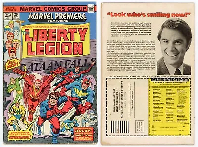 Buy Marvel Premiere #29 (GD/VG 3.0) 1st Liberty Legion Patriot Red Raven + More 1976 • 7.88£