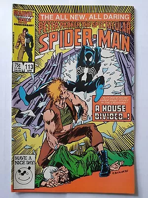 Buy SPECTACULAR SPIDER-MAN # 113 (Black Costume High Grade MAR 1986) VF/NM • 7.95£