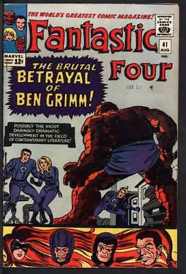 Buy Fantastic Four #41 5.0 // The Thing Leaves Fantastic Four Marvel Comics 1965 • 49.08£