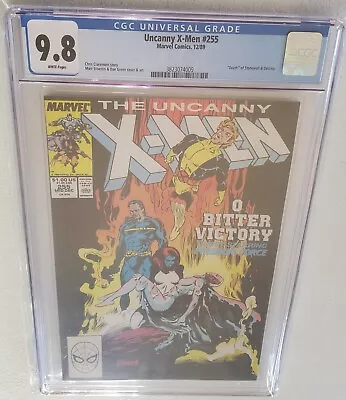Buy Uncanny X-Men #255 CGC 9.8 1989 Marvel Comics Death Of Stonewall & Destiny D • 87.95£
