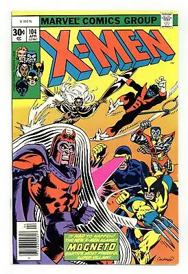 Buy Uncanny X-Men #104 FN+ 6.5 1977 1st App. Starjammers • 74.12£