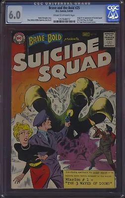 Buy 1959 Brave & The Bold #25 1ST App SUICIDE SQUAD Origin KEY CGC 6.0! SILVER AGE! • 3,966.96£