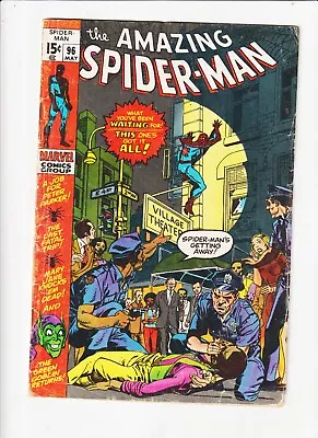 Buy Amazing Spider-Man 96   MARVEL COMIC  ROMITA Drug Issue! Green Goblin! • 16.01£