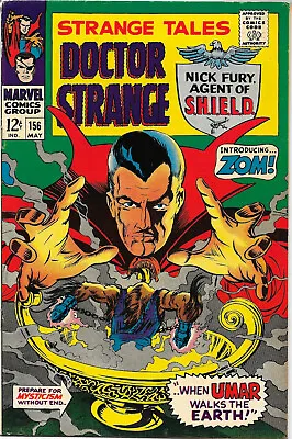Buy Strange Tales #156 Marvel 1967  SHIELD  Steranko, Marie Severin VF- • 39.42£