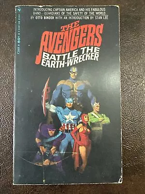 Buy The Avengers Battle The Earth-Wrecker Otto Binder Softcover 1967 Bantam Books #1 • 27.67£