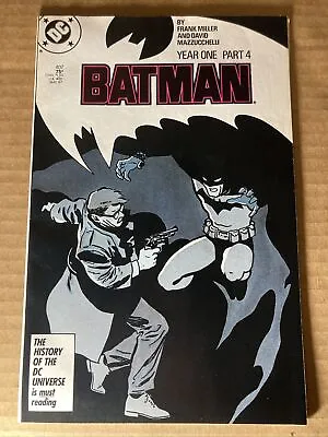 Buy Batman 407 DC 1987 NM- Frank Millet Year One Part 4 • 12.62£