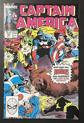 Buy 1989 Marvel Captain America #352 Newsstand 1st Of Supreme Soviets Marvel Comics • 7.90£