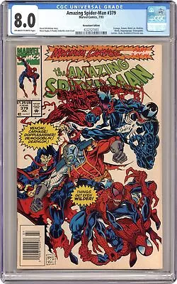 Buy Amazing Spider-Man #379N CGC 8.0 Newsstand 1993 4332527003 • 66.76£