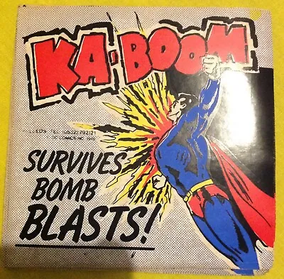 Buy Vintage 80s Superman Stickers, Forbidden Planet, Kaboom Survives Bomb Blast • 2.50£