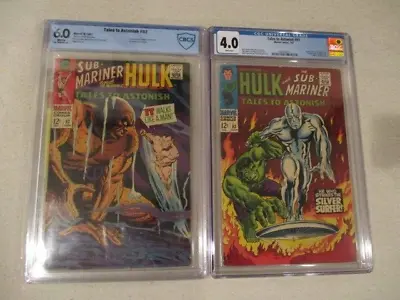 Buy Tales To Astonish 92 Cbcs 6.0 & Tales To Astonish 93 Cgc 4.0 Silver Surfer • 197.89£