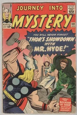 Buy Journey Into Mystery #100 January 1964 VG- Mr. Hyde • 67.24£