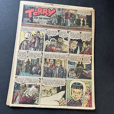 Buy 25 “TERRY AND THE PIRATES   1948 Toronto Star SUNDAY NEWSPAPER COMIC PAGES 14x10 • 61.15£