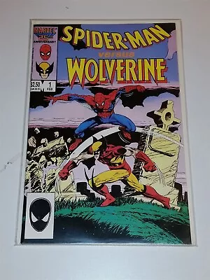 Buy Spiderman Vs Wolverine #1 Nm (9.4 Or Better) Marvel Comics February 1987 • 29.99£