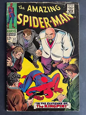Buy Amazing Spider-Man #51 - Kingpin Marvel 1967 Comics • 67.29£