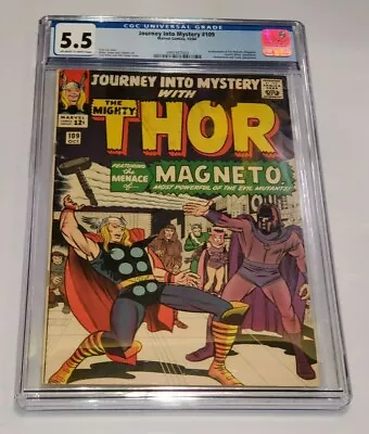 Buy Journey Into Mystery #109 (1964) Cgc 5.5 Early Magneto Must Sell To Pay Rent! • 241.28£