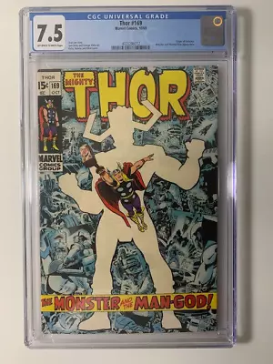 Buy Mighty Thor #169 VF CGC 7.5! Origin Galactus! • 213.46£