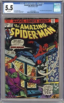 Buy Amazing Spider-Man #137 (1974) CGC 5.5 2nd Appearance Harry Osborn Green Goblin • 43.47£