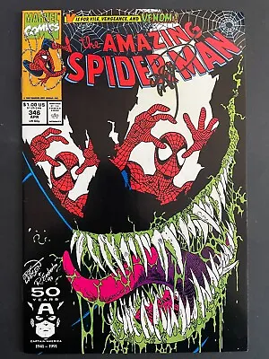 Buy Amazing Spider-Man #346 - Signed Erik Larsen Venom Marvel 1991 Comics • 20.48£