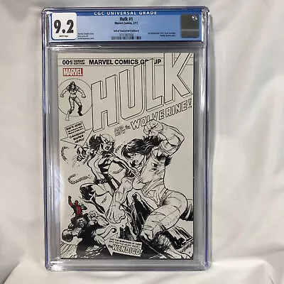 Buy Hulk 1 CGC 9.2 Hall Of Comics Edition B She-Hulk X-23 Sketch Cover - 181 Homage • 98.79£