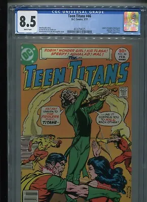 Buy Teen Titans #46 (1977) CGC 8.5 [WHITE] Harlequin (Joker's Daughter) Joins! • 23.66£