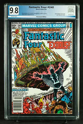 Buy FANTATIC FOUR #240 (Marvel 1982) PGX 9.8 NM/MT LUNA Is BORN!  JOHN BYRNE! +CGC!! • 321.71£